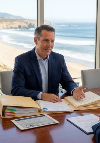 expert giving solution in the office